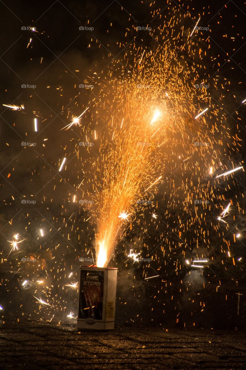 Fireworks during New Year's Eve 