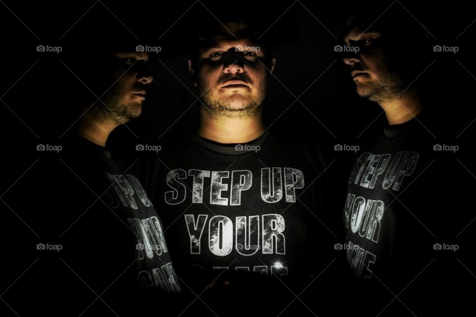 Long exposure of a man