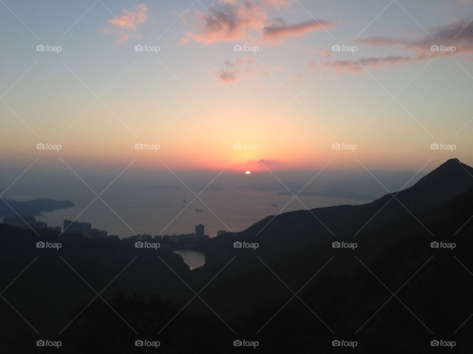 Sunset, Landscape, Dawn, Fog, Mountain