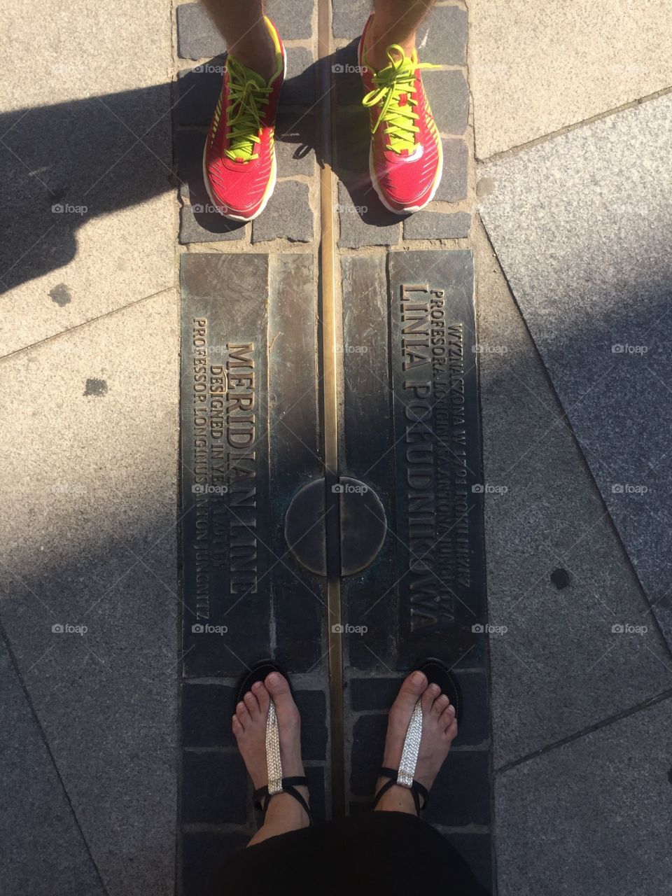 Meridian line. Standing on a dark or a bright side?