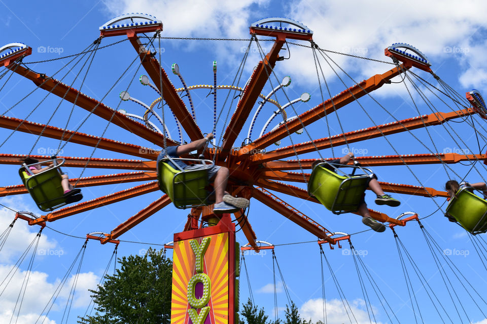 Swing ride at the carnival