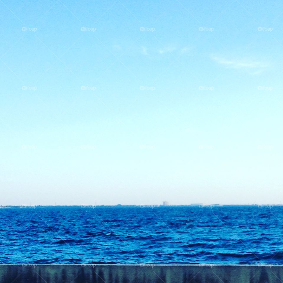The sea..