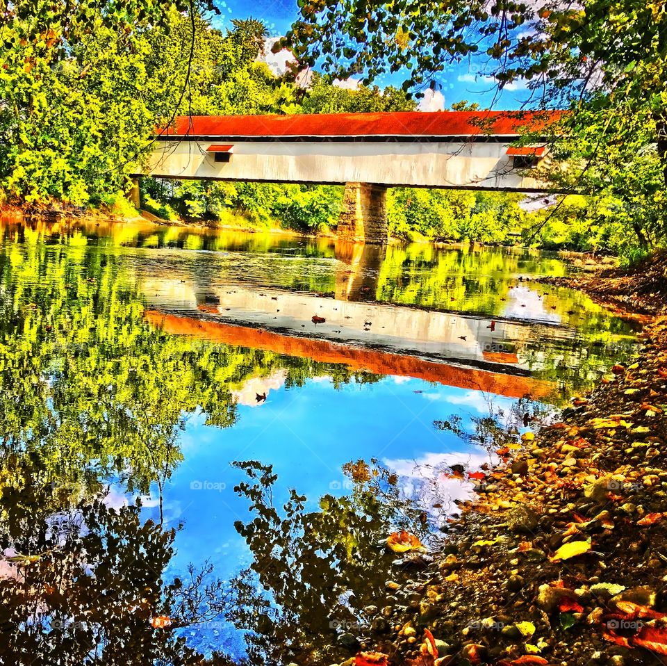 Potter’s covered bridge park in Noblesville Indiana 