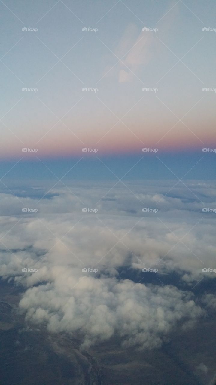 head in the clouds. taken on my trip home from Arizona.