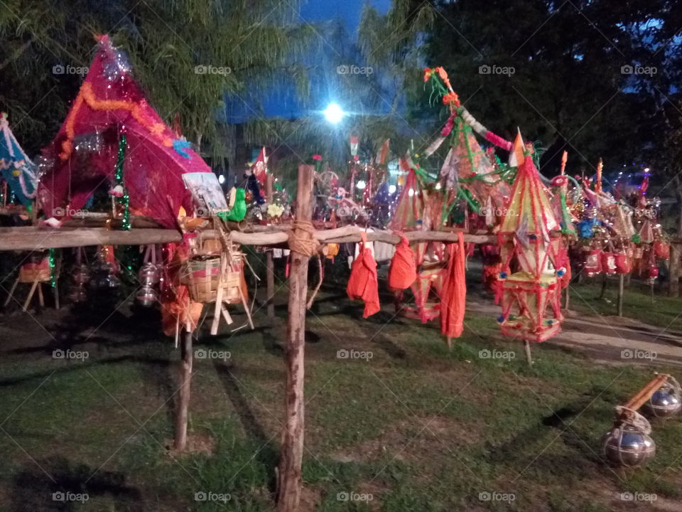 Some decorative material of Lord Shiva's devotees.