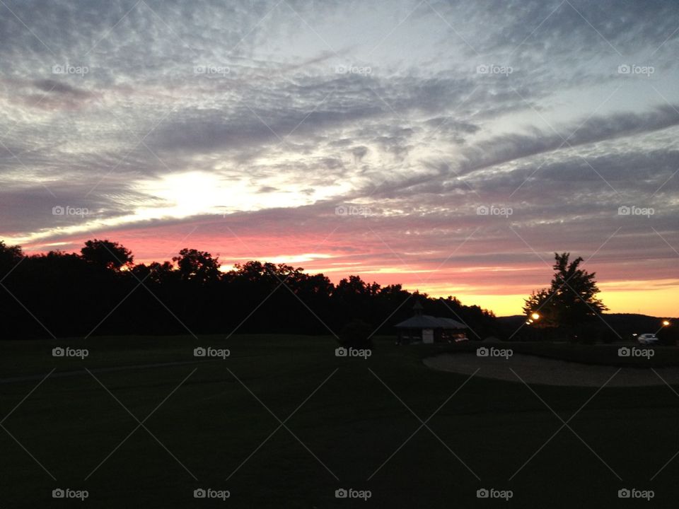 Golf Course Sunset, Redux.