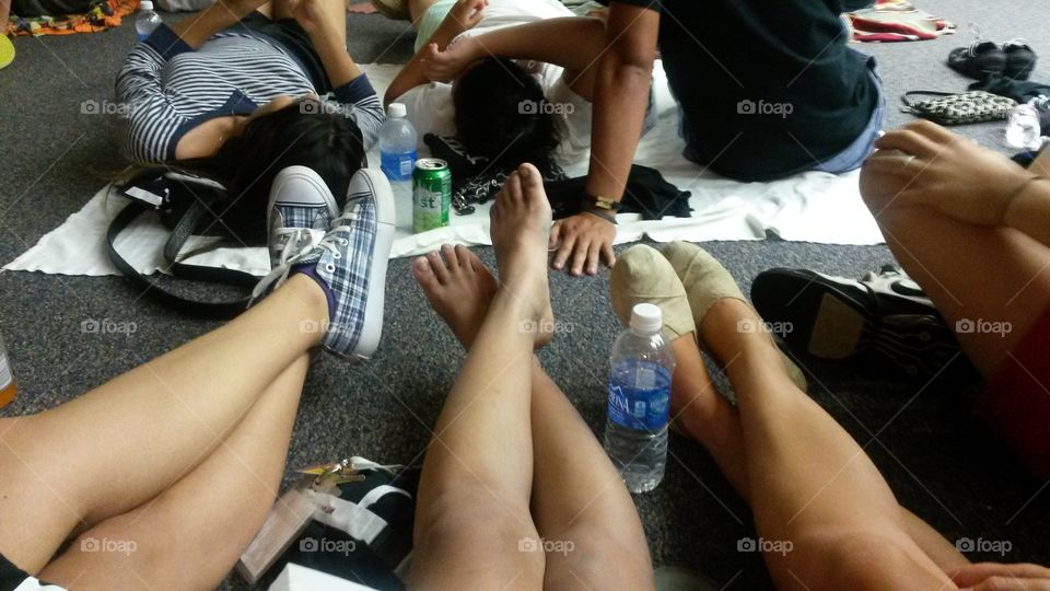 Friends feet