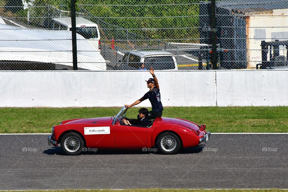 Daniel Ricciardo driver's parade