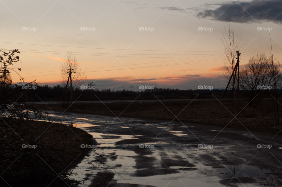Road outside the city