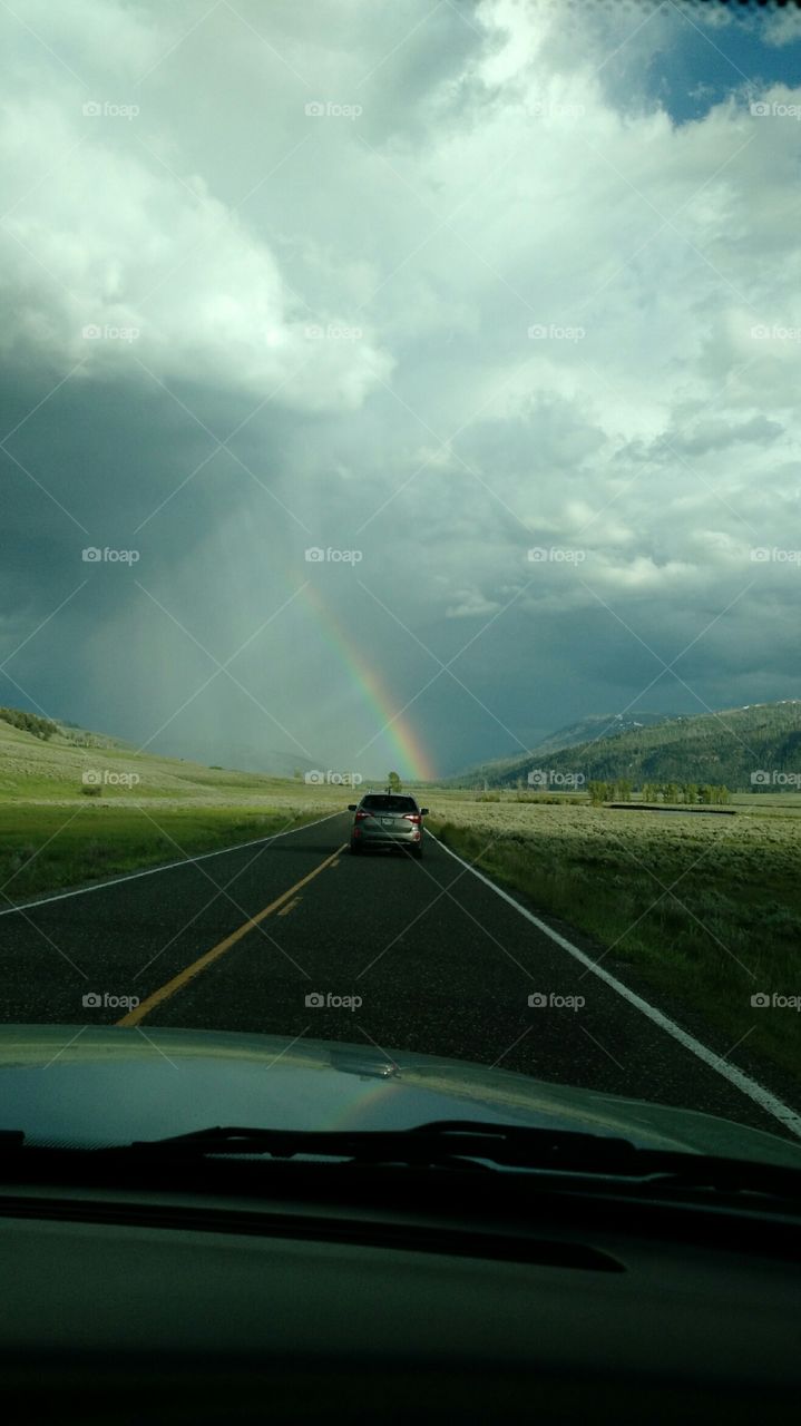 rainy rainbow