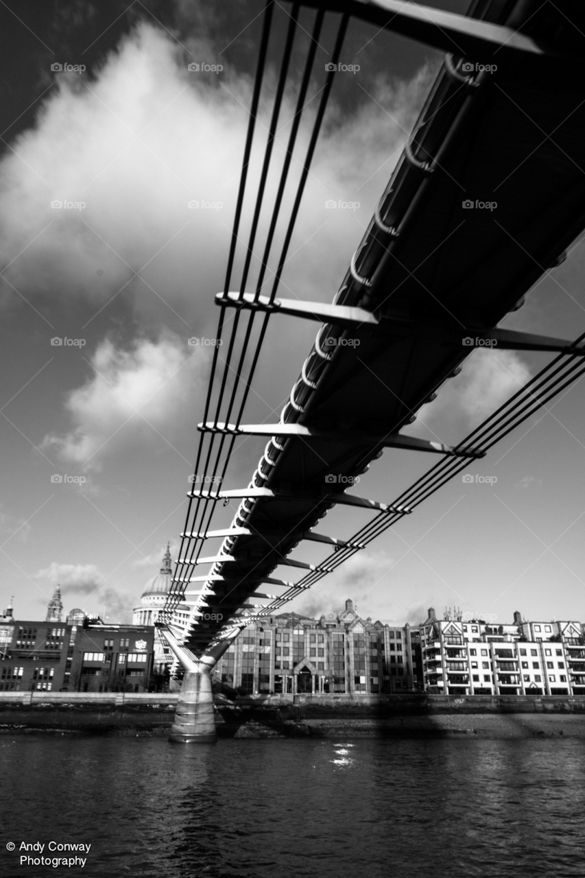london river thames millennium bridge by andyc