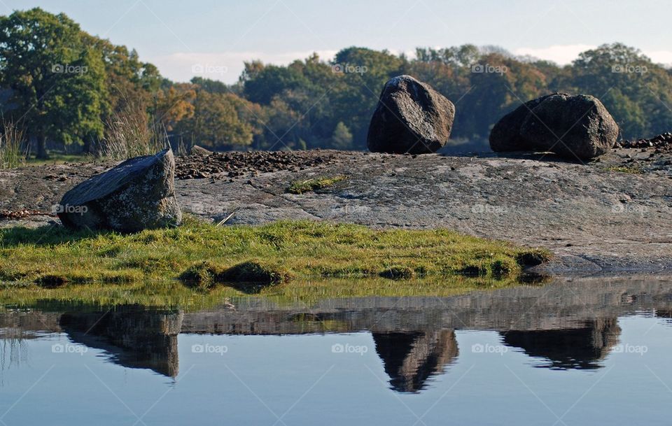 Scenic view of island