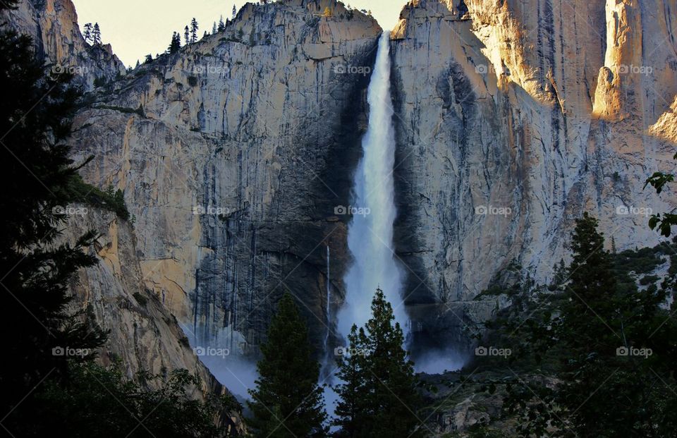 View of Yosemite falls
