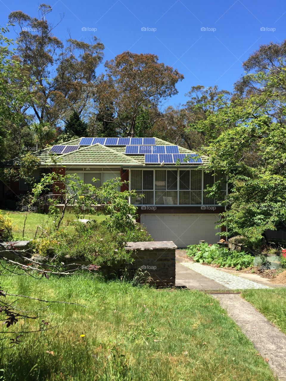 Solar panel house
