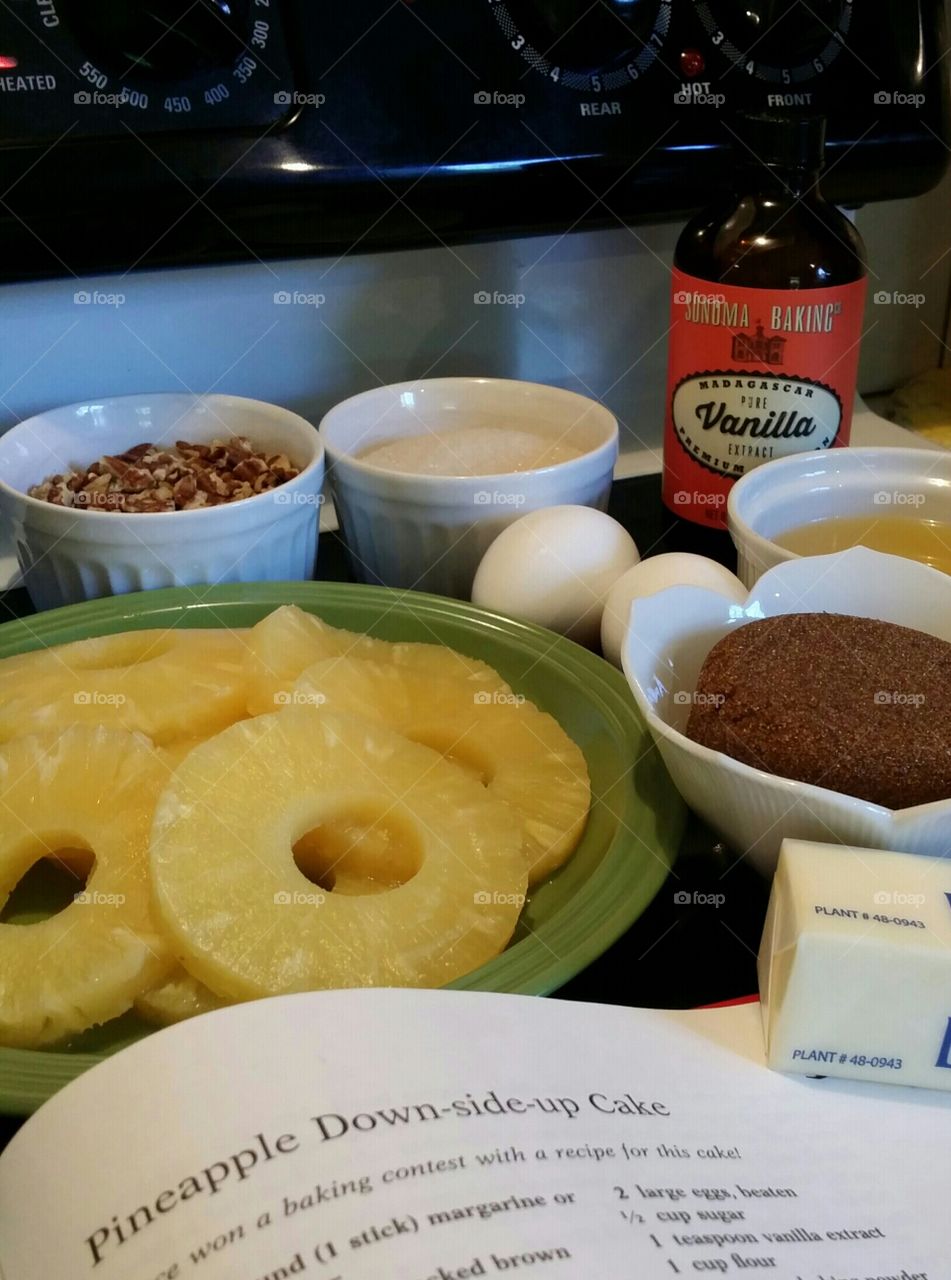 Ingredients for Pineapple Cake