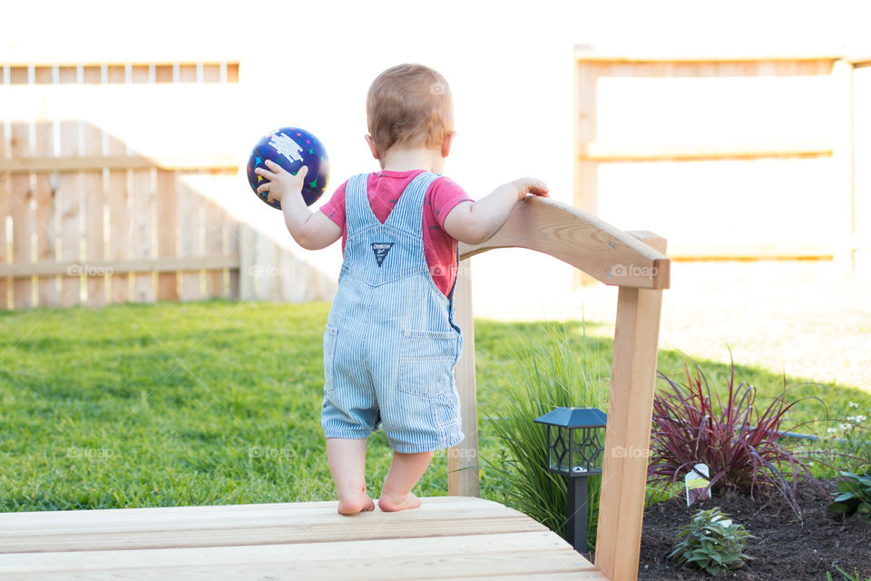 Baby with a ball