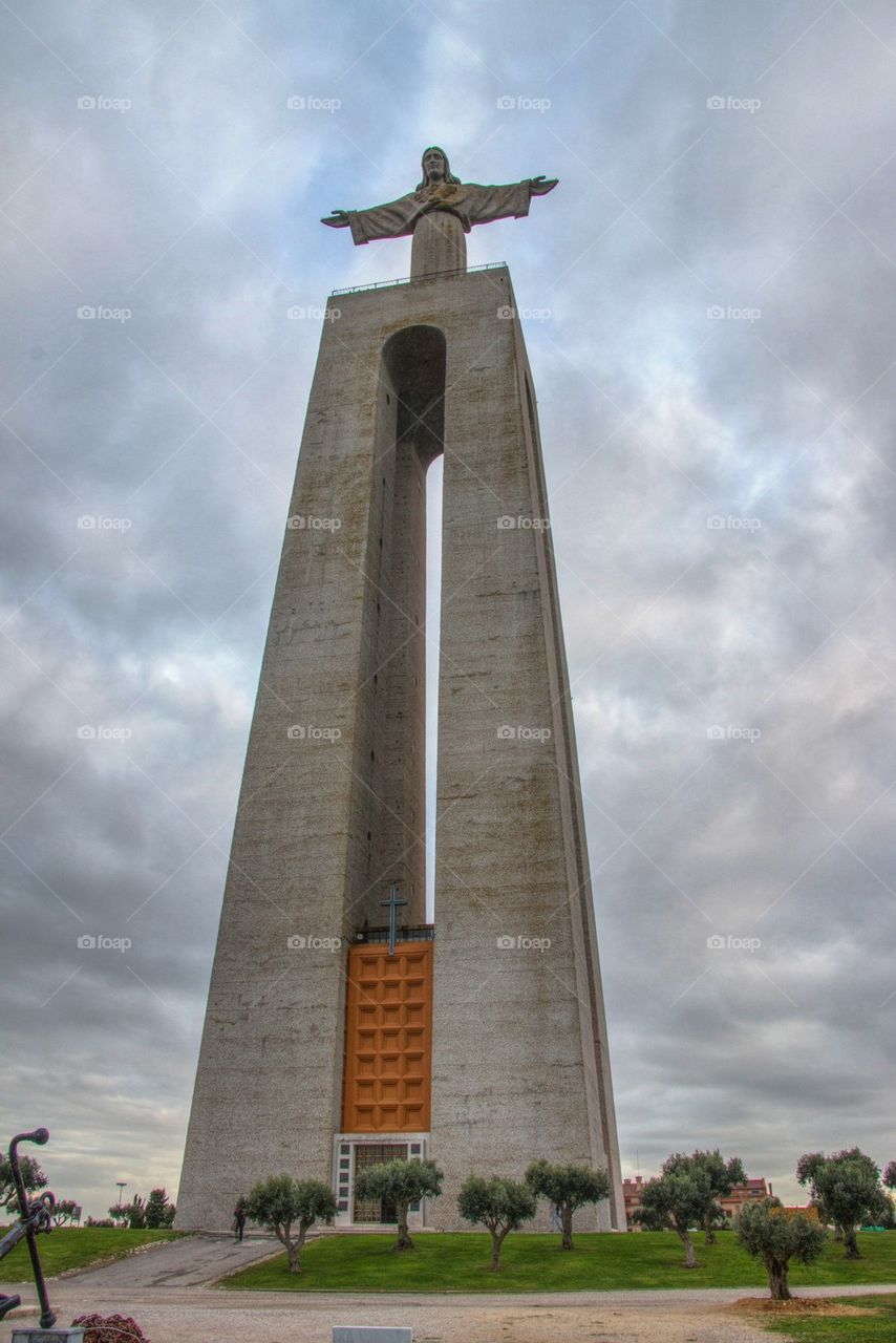 Christ the king statue in lisbon 