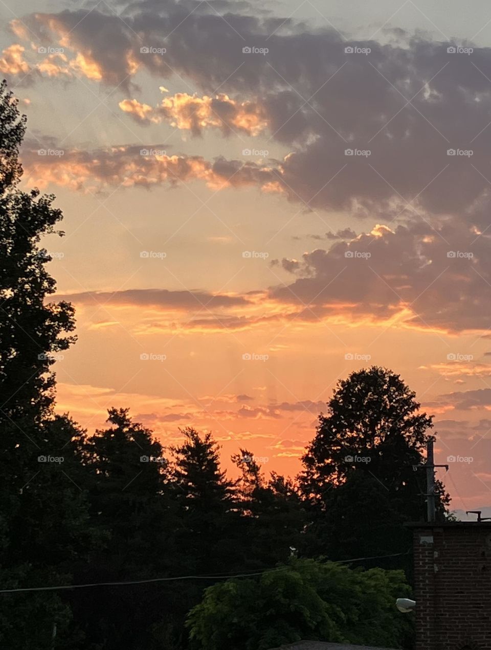 Sunset at countryside 