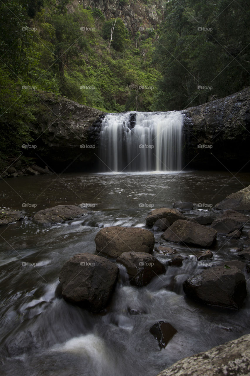 Beautiful waterfall in forest