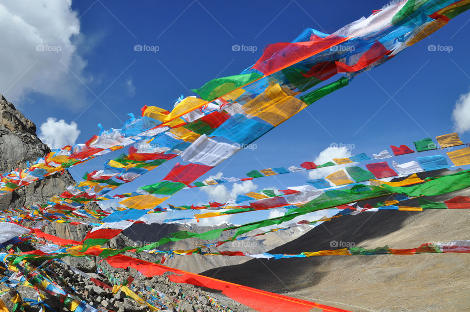 Buddhist flags 