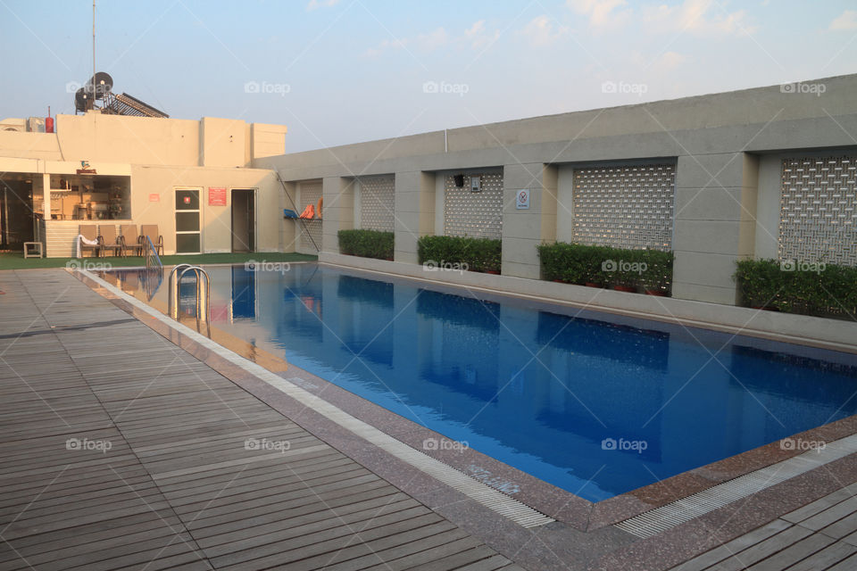 Rooftop swimming pool