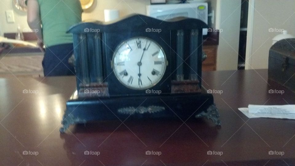 old clock. grandma's old clock