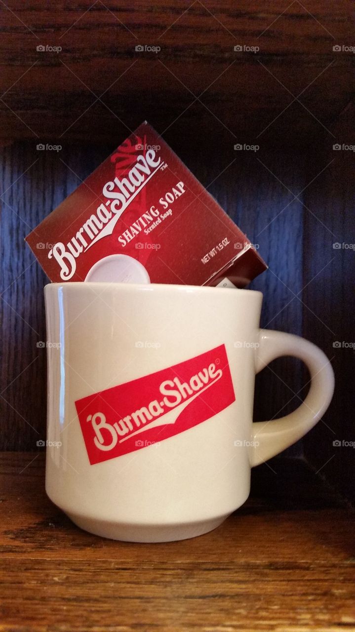 Burma Shave Mug