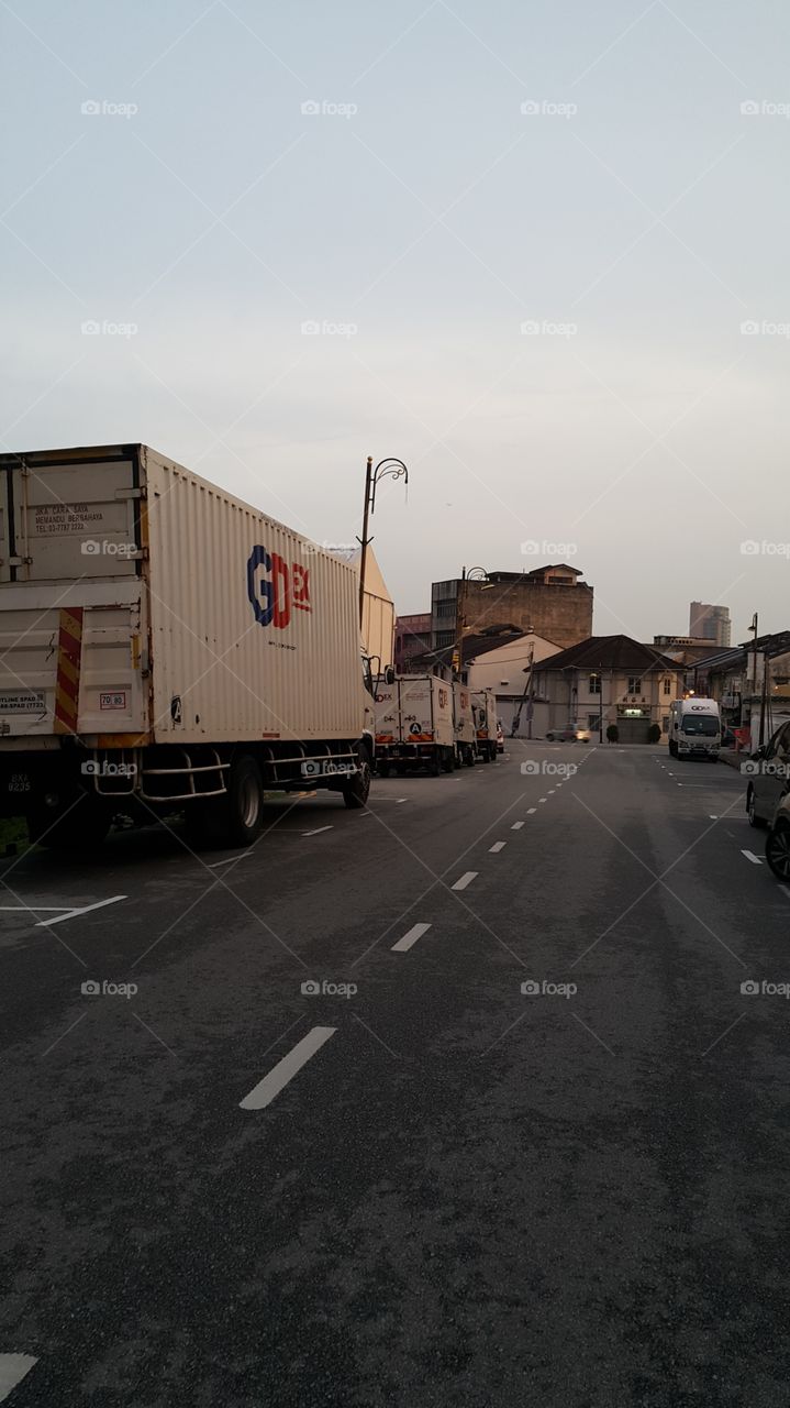 Freight co's truck in Seremban
