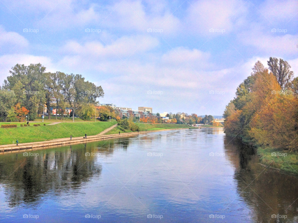 landscape sky trees water by penguincody