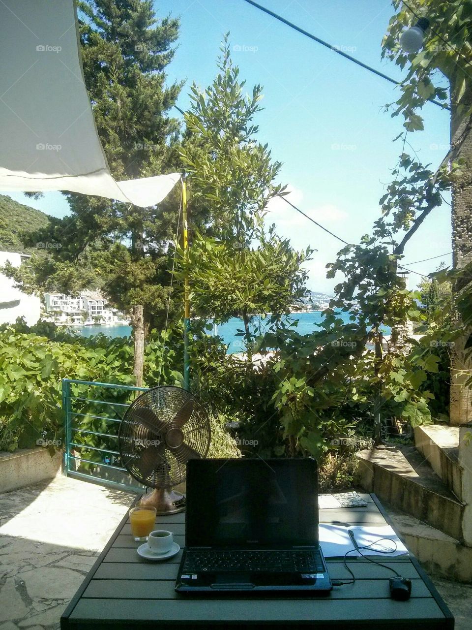 my working place view