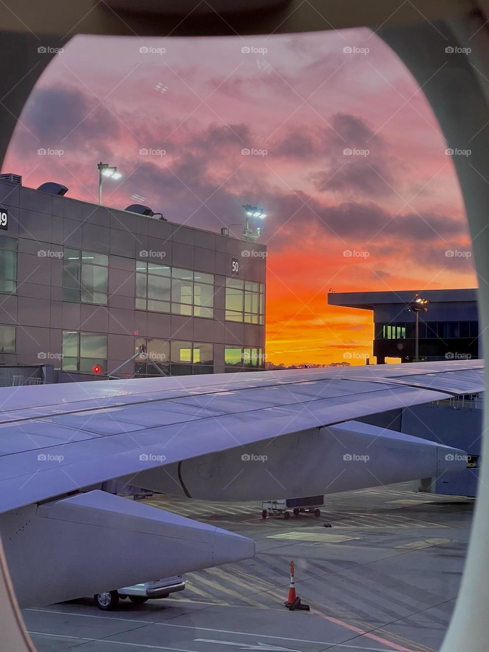 Fire in the Sky - view from the airplane