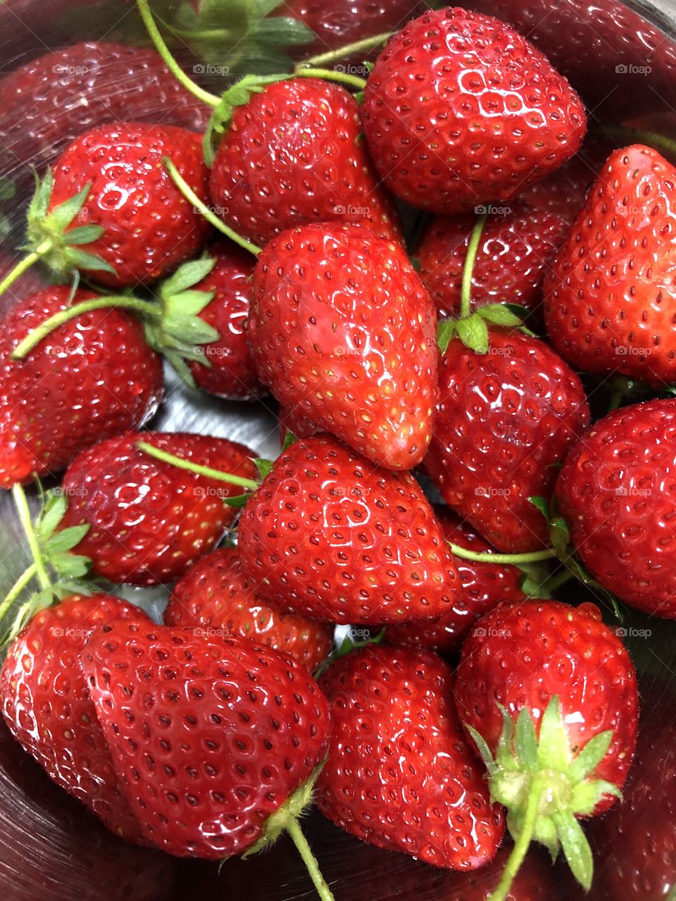 Perfect Japanese greenhouse grown strawberries