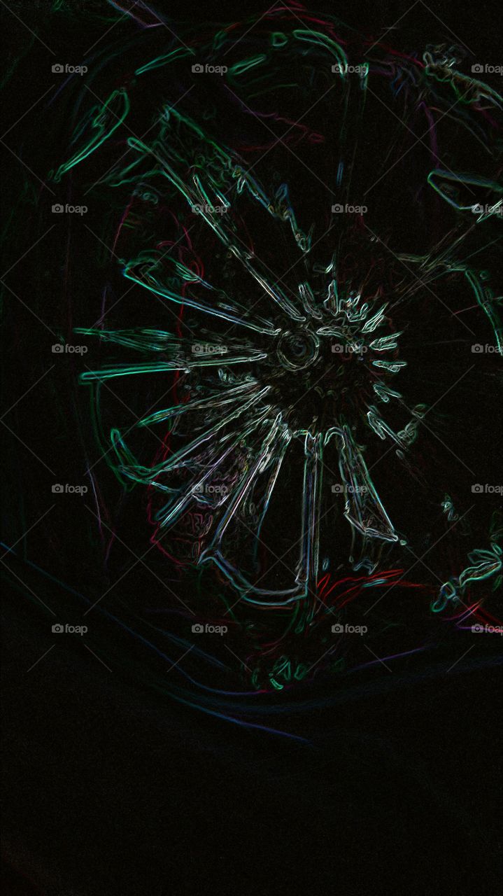 Abstract background of glass material