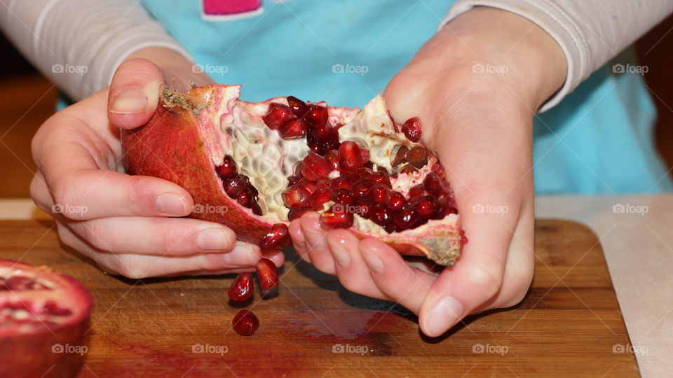 Split Pomegranate