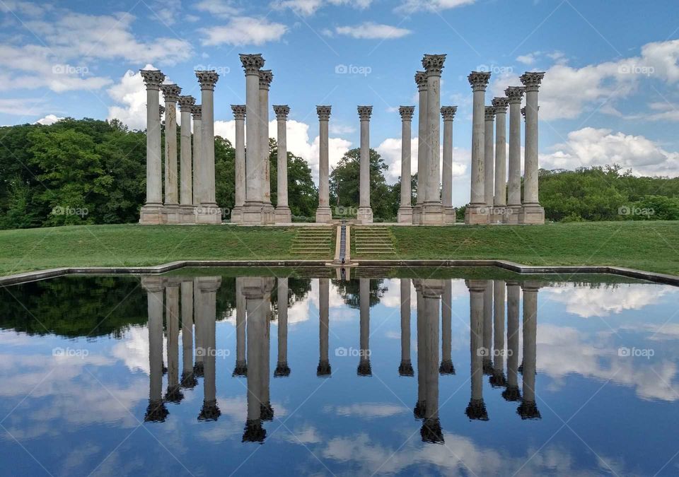 The National Capitol Columns at The National Arboretum - Originally part of the East Portico from 1828 to 1958