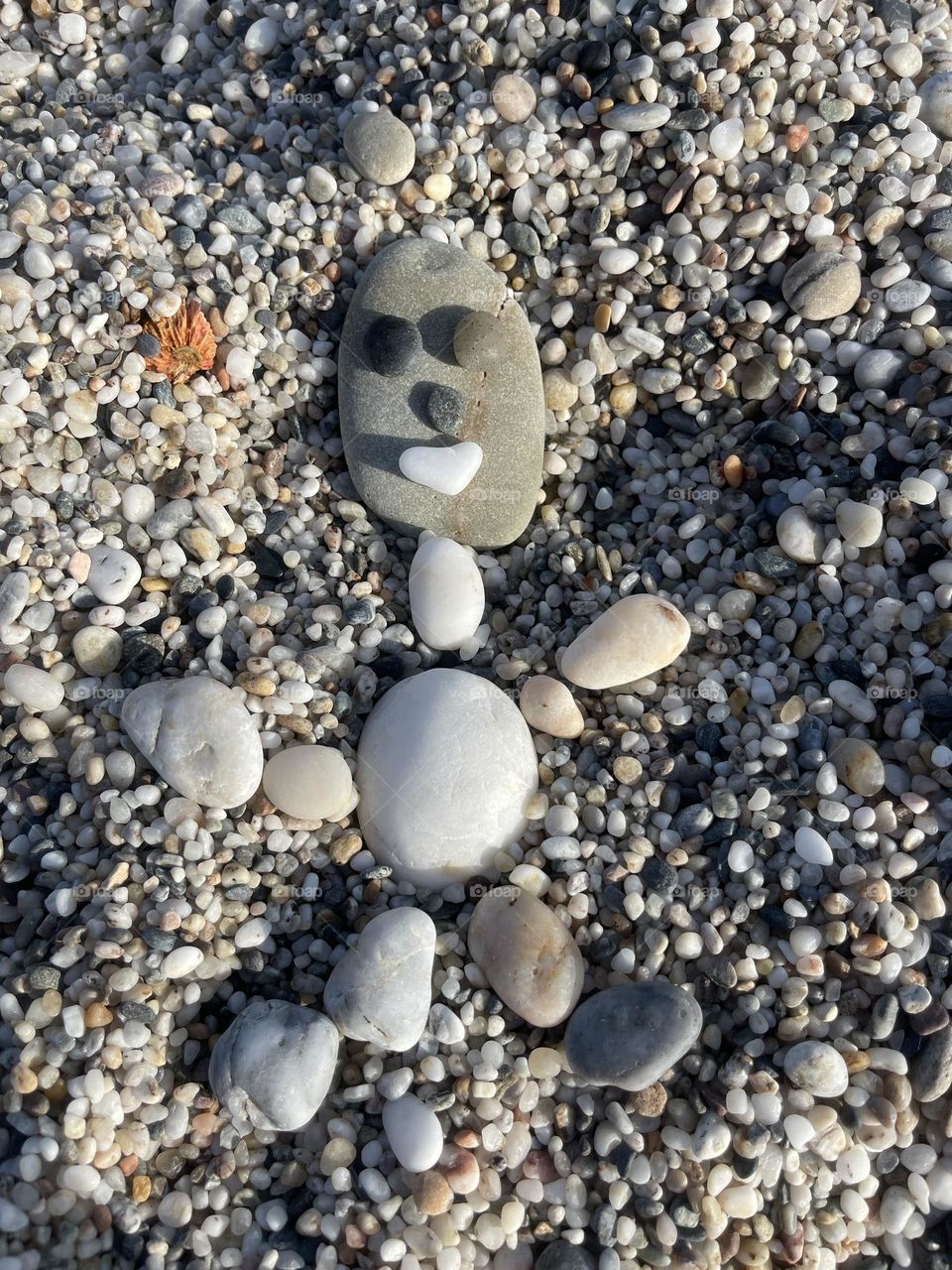 stone craft on the beach