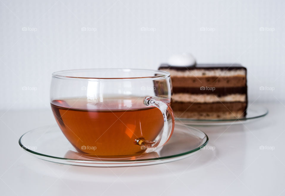 Tea cup on the table, Tea time