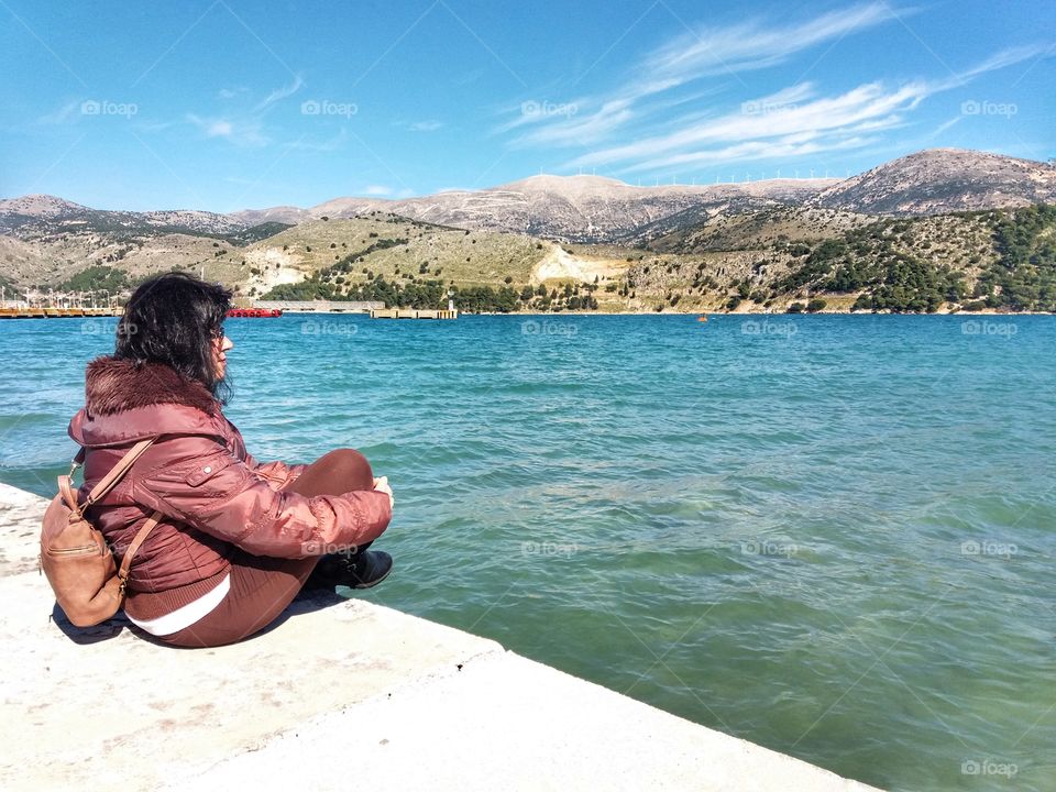 Relaxing watching the sea...