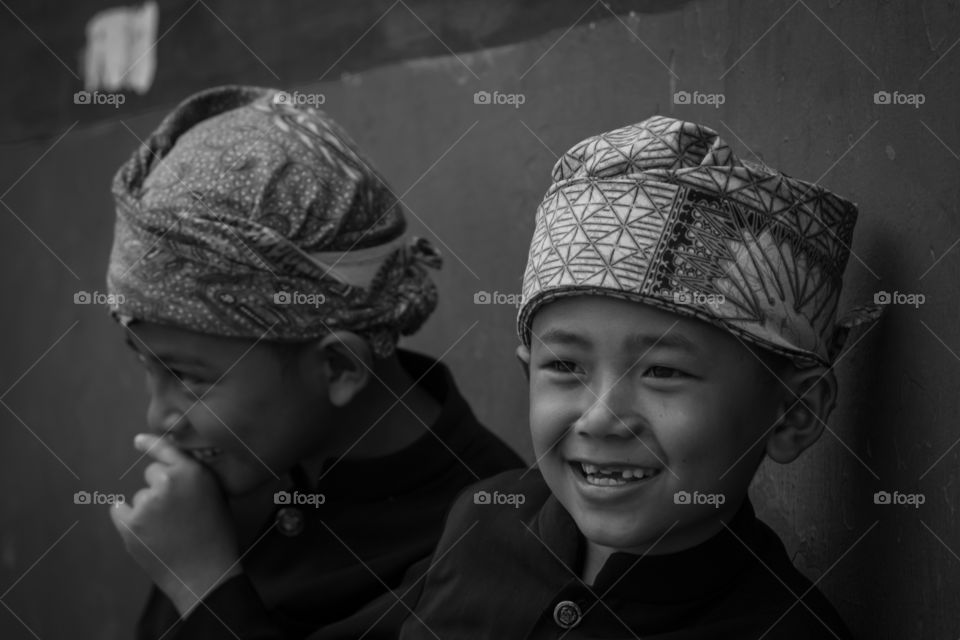 smile cheerful children