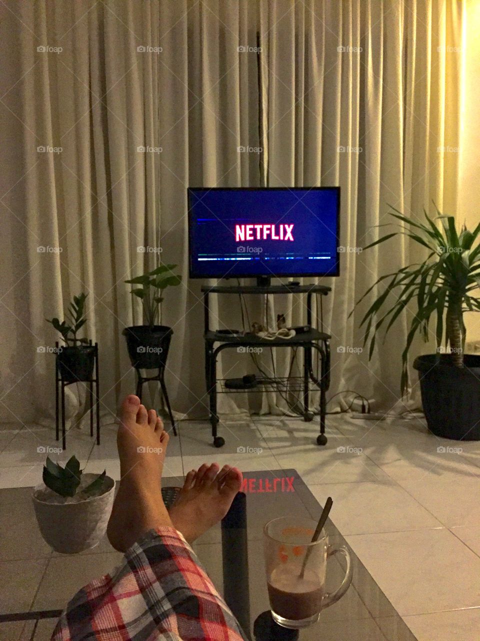 Movie night with netflix