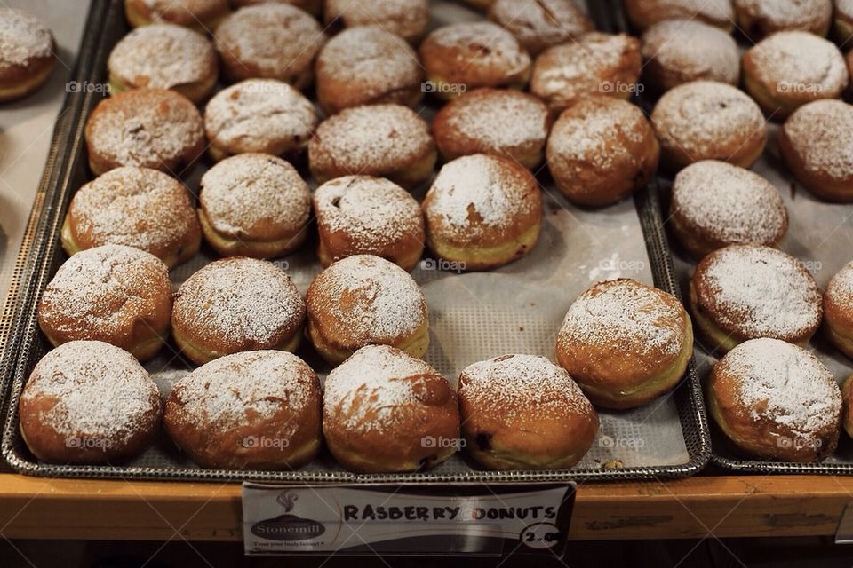 Raspberry Doughnuts