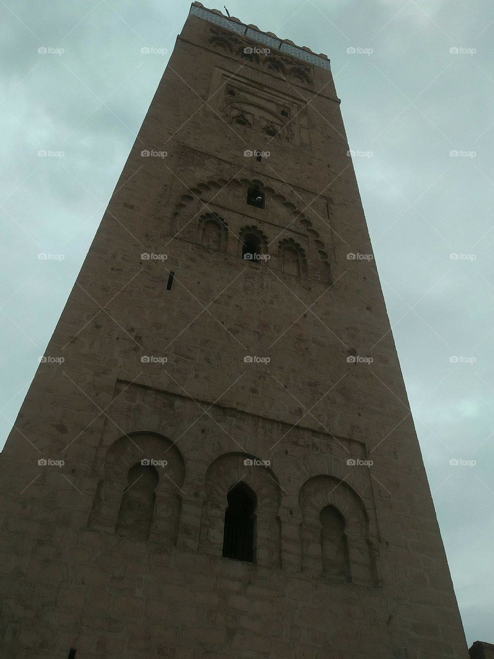 Beautiful abd ancient minaret:  the KOTOUBIA at marrakech city in Morocco.