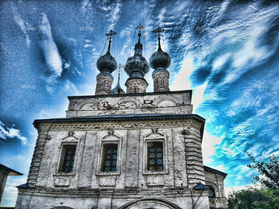 Russian cathedral. HDR