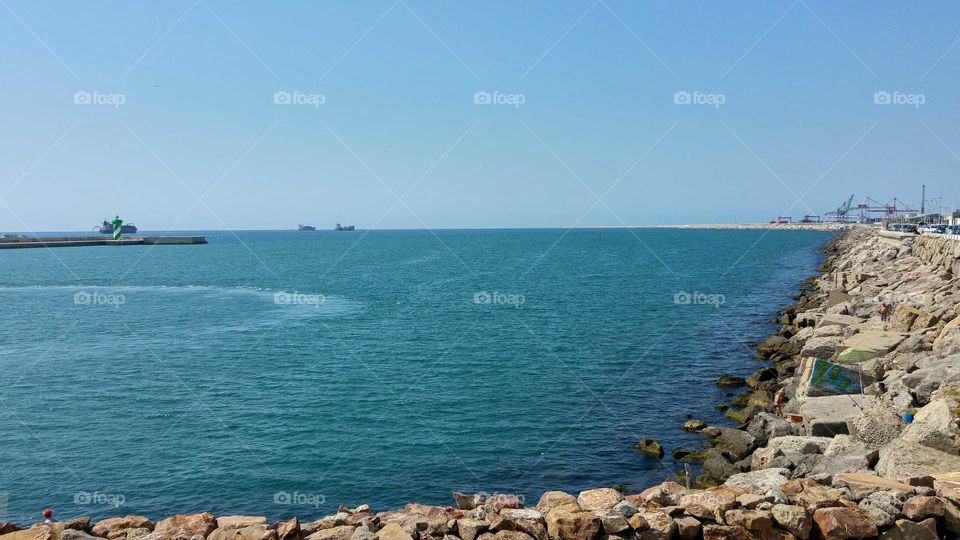 Breakwater in the Port