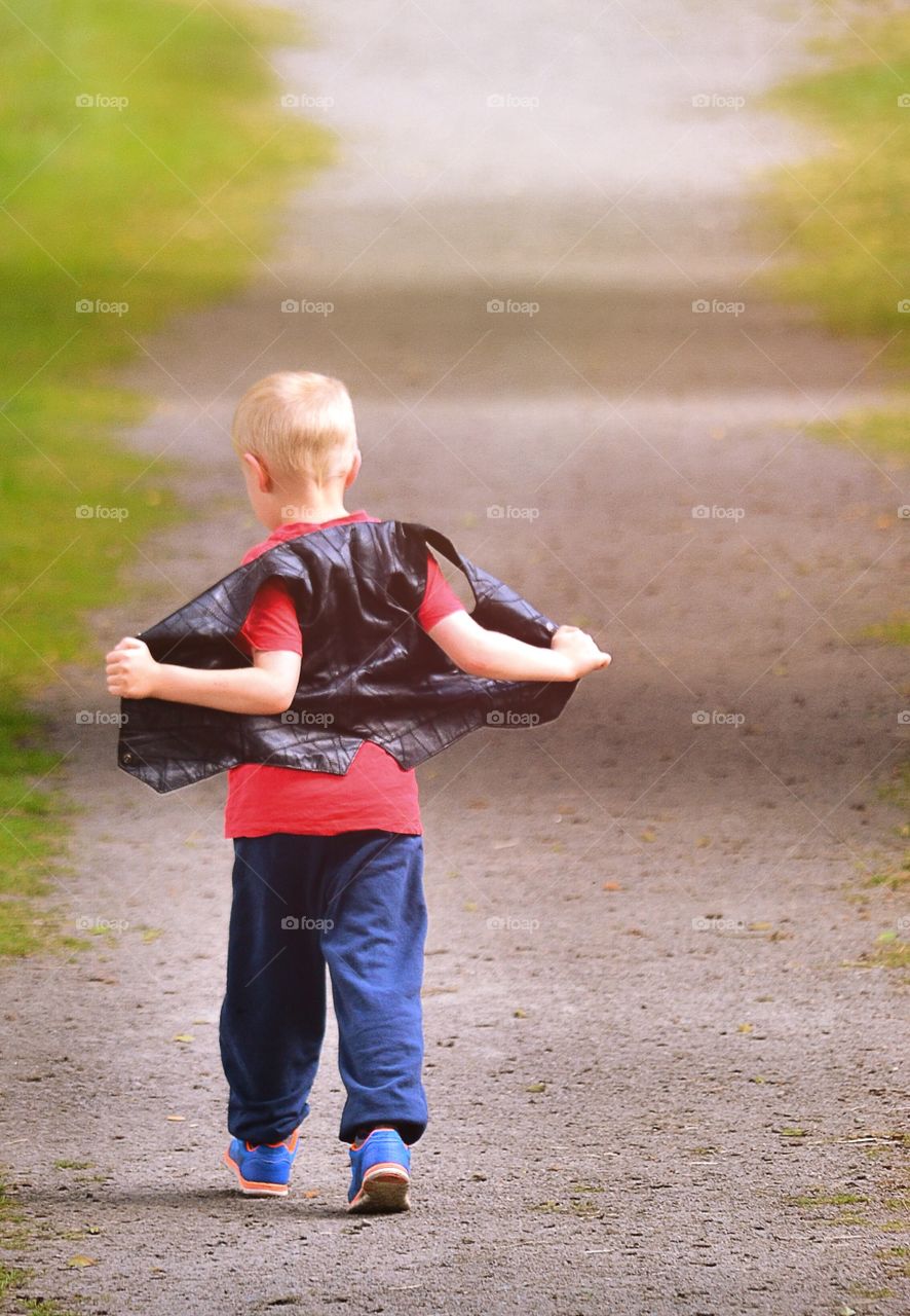 Boy walking