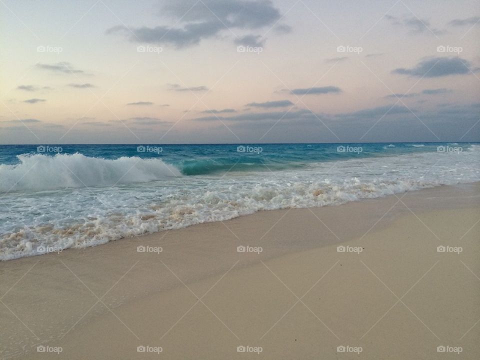 View of clean beach