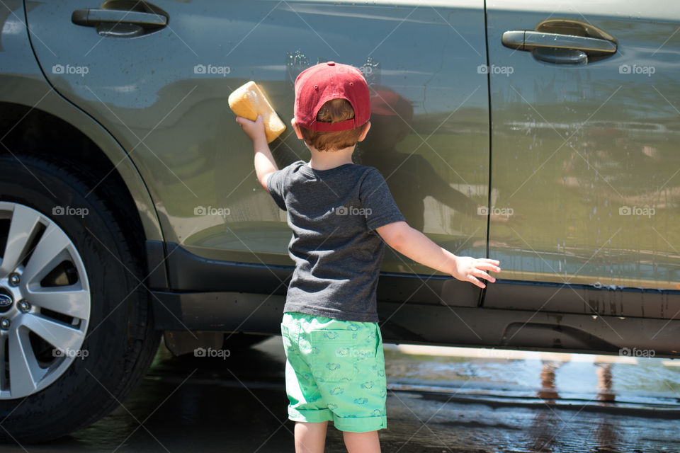 Toddler car wash