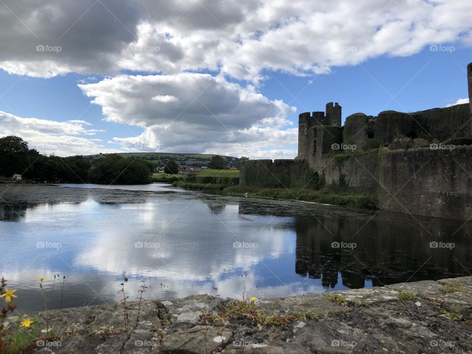 Castle near lake