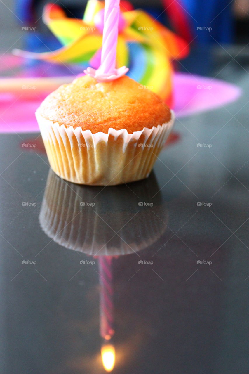 birthday cupcake