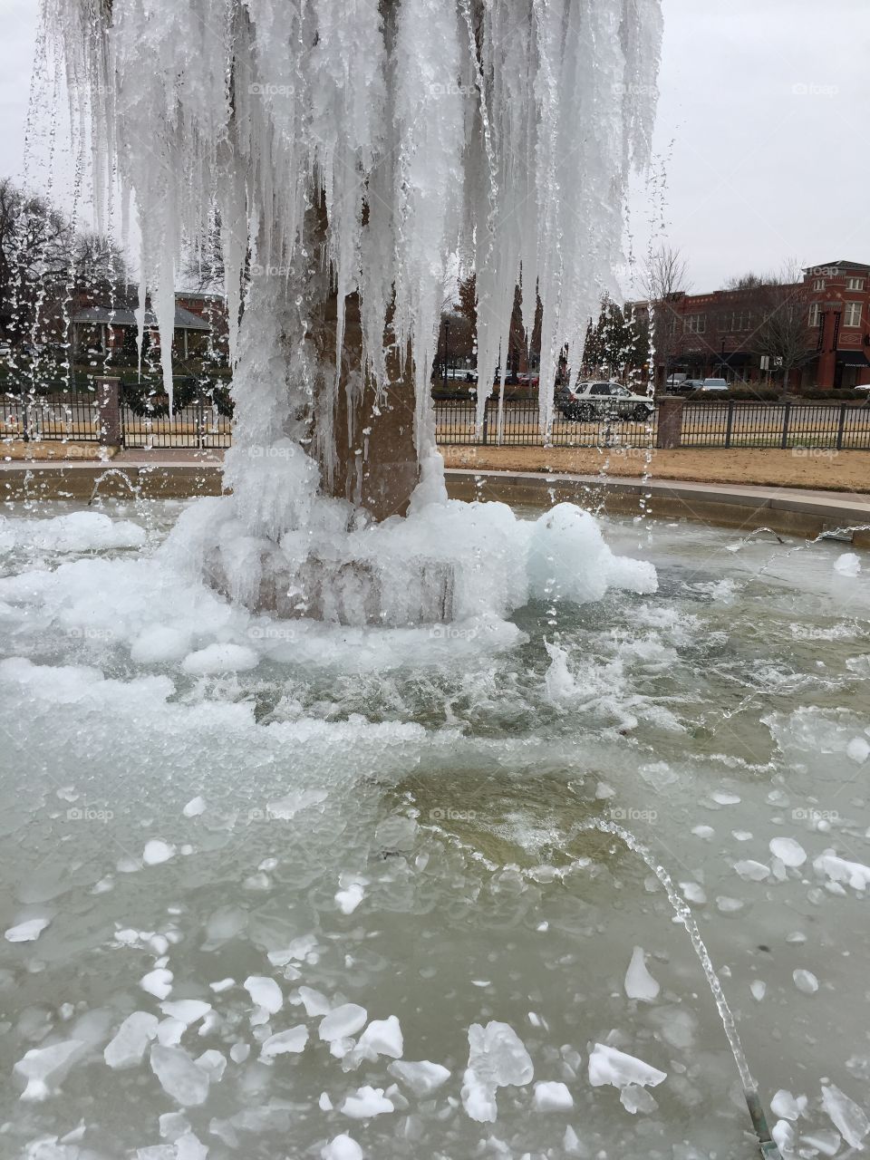 Frozen fountain